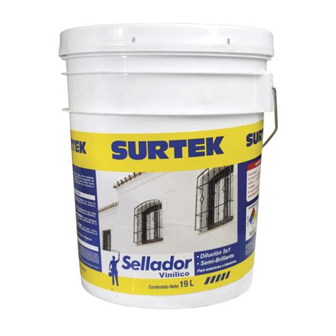 Sellador Vin Lico Lt Color Blanco Surtek Urrea Monterrey