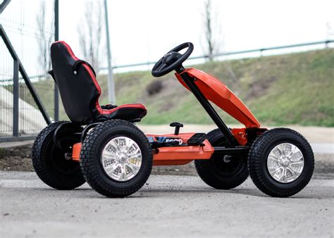 Kinderauto Go Kart Cu Pedale De La Ford Pentru Copii Portocaliu