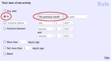 Search Based On Date Of Last Activity Volgistics Help