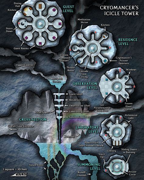 Tower Map Dungeon Maps Tabletop Rpg Maps Fantasy Map Images