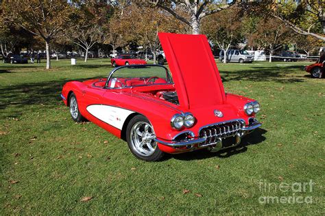 1959 Red Chevrolet Corvette 5d26500 Photograph By Wingsdomain Art And