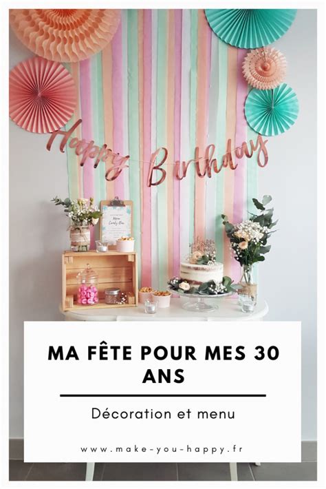 Organiser Un Anniversaire 30 Ans Joyeux Anniversaire