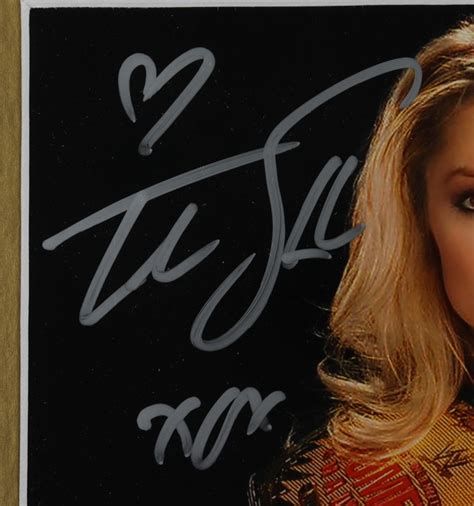 Trish Stratus Signed Wwe X Custom Framed Photo Display