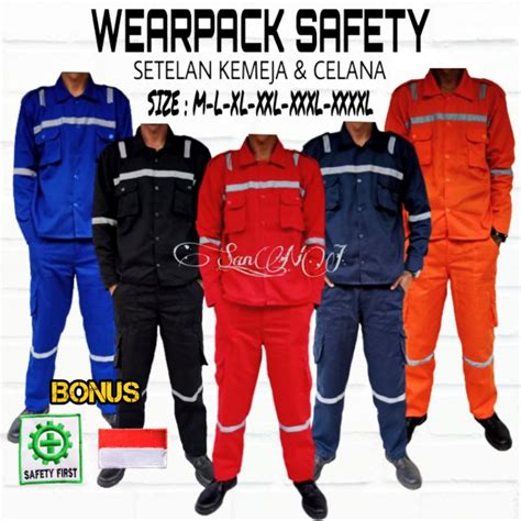 Jual Terbaru Wearpack Safety Setelan Kemeja Celana Wearpack Safety