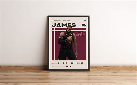 Lebron James Poster Lebron James Nba Poster Lebron James Etsy