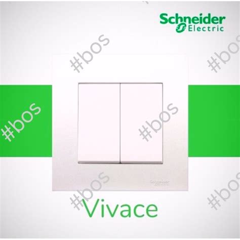 Schneider Electric Vivace 2g 1 Way Kb 32 We G11 2 Gang 1 Way Switch Shopee Malaysia