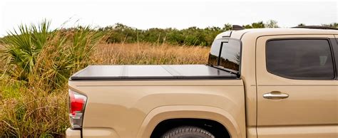 Oedro Frp Hard Tri Fold Tonneau Cover Fold Truck Bed Covers Compatible With 2020