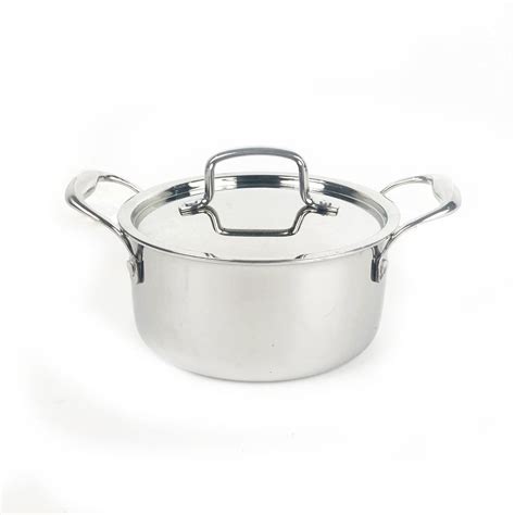 Buy The Indus Valley Triply Stainless Steel Sauce Pot With Steel Lid