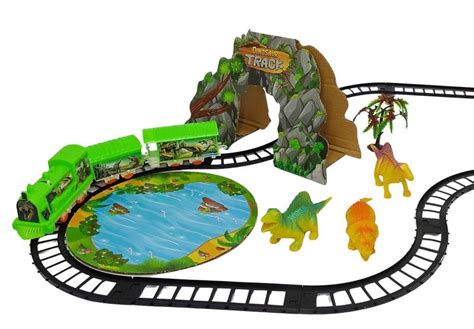 Trenzinho Trem Locomotiva Dinossauro A Pilha Pista E Vag Es Acende