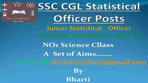 Ssc Cgl Junior Statistical Officer Statistical Investigator Grade Ii