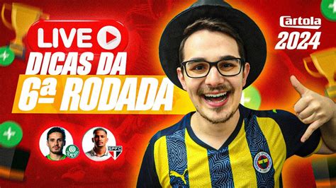 LIVE DICAS 6 RODADA CARTOLA FC 2024 CONFIAR NO FLAMENGO YouTube