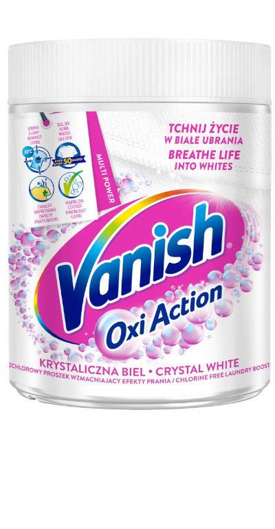 Vanish Oxi Action Pink Odplamiacz Do Tkanin Bia Ych G Vanish