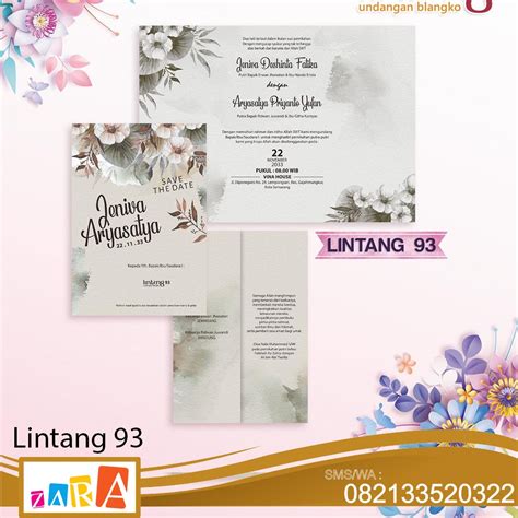 Jual Blangko Undangan Lintang 93 Harga Murah Shopee Indonesia