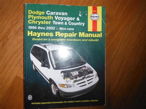 1996 2002 Dodge Caravan Voyager And Chrysler Tandc Service Manual Central