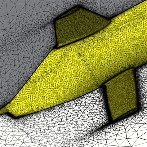 View Of The Unstructured Tetrahedral Mesh Used To Compute The Flow