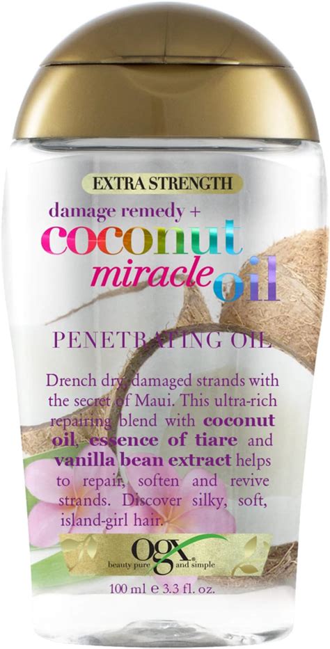 Amazon Ogx Extra Strength Damage Remedy Coconut Miracle Oil