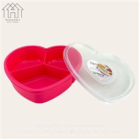 6 Comp LAVA Flower Lunch Box Food Storage Container BPA FREE Bekas