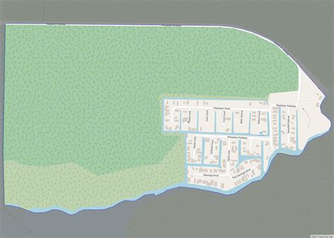 Map of Plantation Island CDP