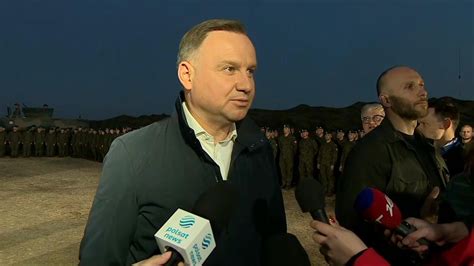 Prezydent Andrzej Duda O Awaryjnym L Dowaniu Poczuli My E Samolot