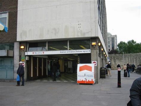 Exit of Tower Hill tube station - London