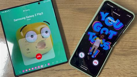 Samsung Galaxy Fold Vs Z Flip G Incoming Call Hold Youtube