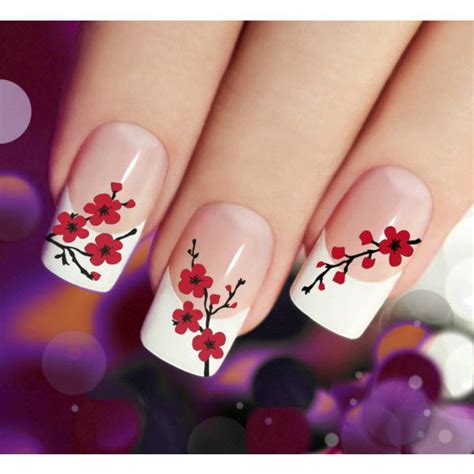 Japanese Cherry Blossom Sakura Nail Art ~ Nail Art Ideas