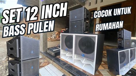 SET CBS 12 INCH ASHLEY SPEK MINIMALIS BUAT SOUND RUMAHAN BASS PULEN