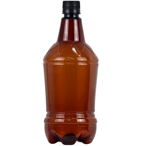 GARRAFA GROWLER 1 L PET 48G P CERVEJA COR AMBAR C TAMPA E ALÇA