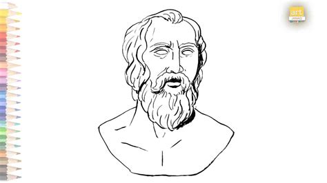 Plato Drawing || How to draw Plato / Socrates drawing step by step