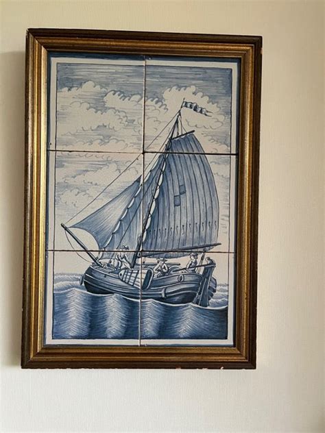 Tile Tableau Ship Earthenware Catawiki