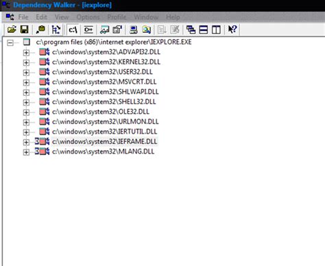 dependency walker  windows systems