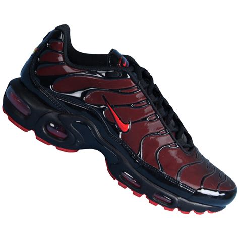 Nike Air Max Plus TN Running Trainers Black/Sport-Red Womens Size | eBay