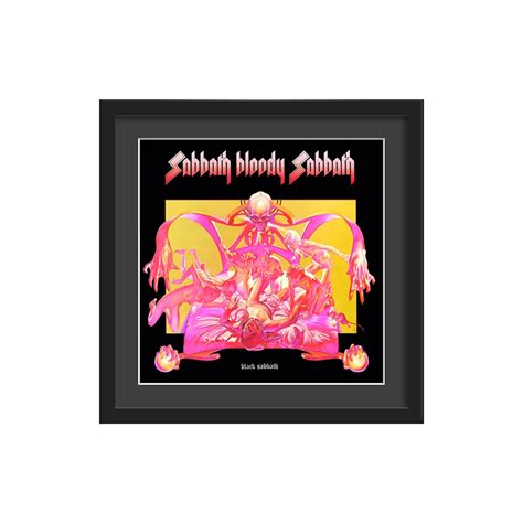 Black Sabbath Framed Album Wall Art In Sabbath Bloody Sabbath Print ...