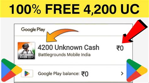 Playstore Free 4200 UC BGMI 0 How To Get Free UC In Bgmi Unlimited