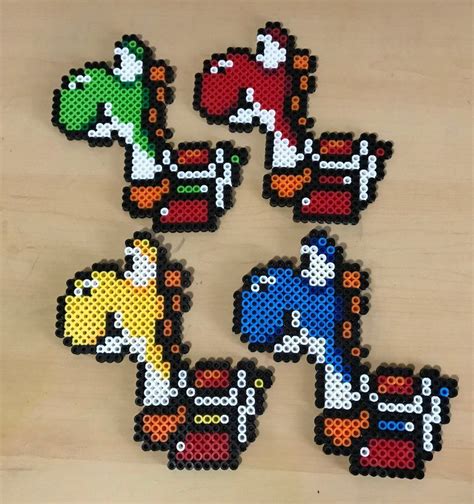 Yoshi Perler Bead Sprite Etsy Bead Sprite Perler Beads Pearler