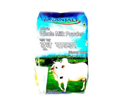 Patanjali Cows Whole Milk Powder 500 G Pack Carrydor Online Grocery Store Buy Groceries At