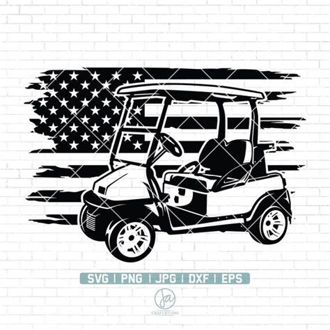 US Golf Cart SVG File Golf Svg File Golf Cart Clipart | Etsy | Svg, Svg ...