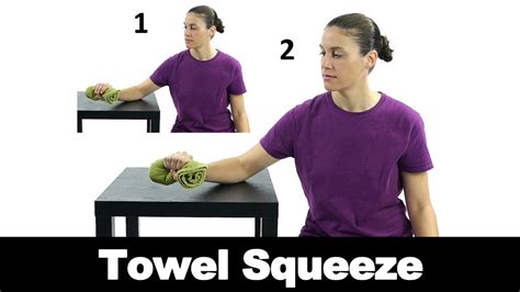 Towel Squeeze Ask Doctor Jo Youtube