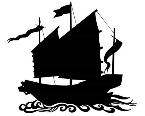 10 Chinese Junk Boat Clip Art Stock Illustrations Royalty Free Vector