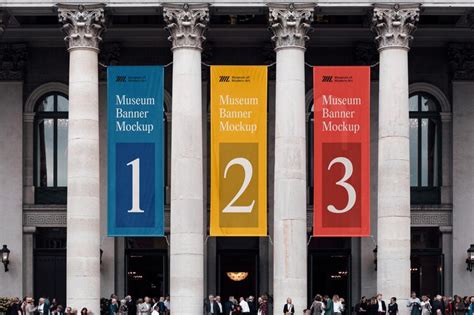 Premium Psd Museum Banners Mockup