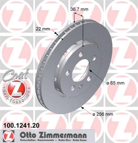 2x VW Golf Audi R32 S3 V5 Bremsscheibe Zimmermann 256x22 Seat Skoda