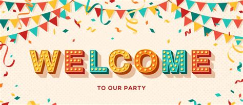 Welcome Party Illustrations, Royalty-Free Vector Graphics & Clip Art - iStock