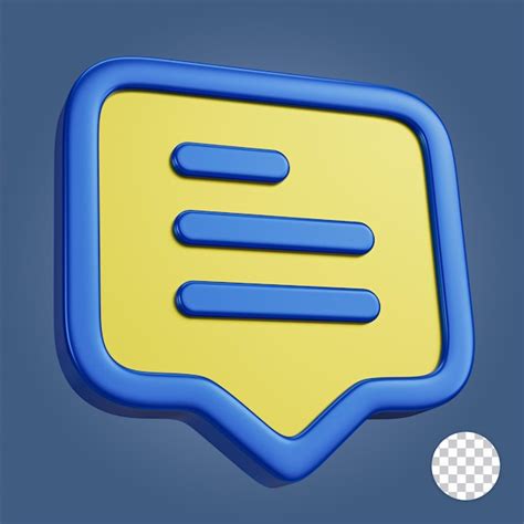 Chat 3d Icono Archivo PSD Premium