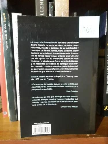 La Insoportable Levedad Del Ser Milan Kundera Tusquets En Venta En