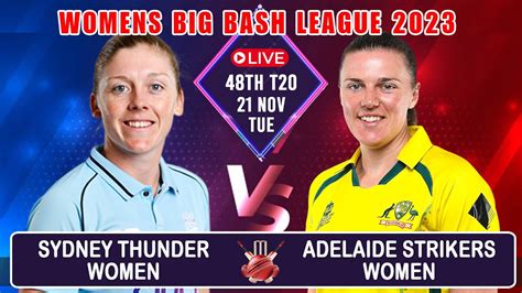 🔴live Adelaide Strikers Women Vs Sydney Thunder Women Wbbl 2023