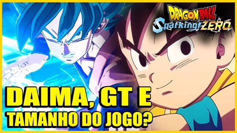 DRAGON BALL Sparking ZERO VAZ0U Tamanho Do Jogo E Novas Sagas