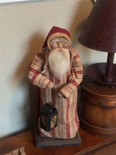 Ooak Handmade Primitive Santa Etsy Primitive Santa Primitive Santa