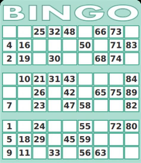 Free Printable Bingo Cards Random Numbers - Printable Card Free