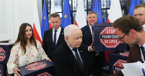 Kaczyński PiS składa projekt ustawy przeciwko podwyżkom RMF 24