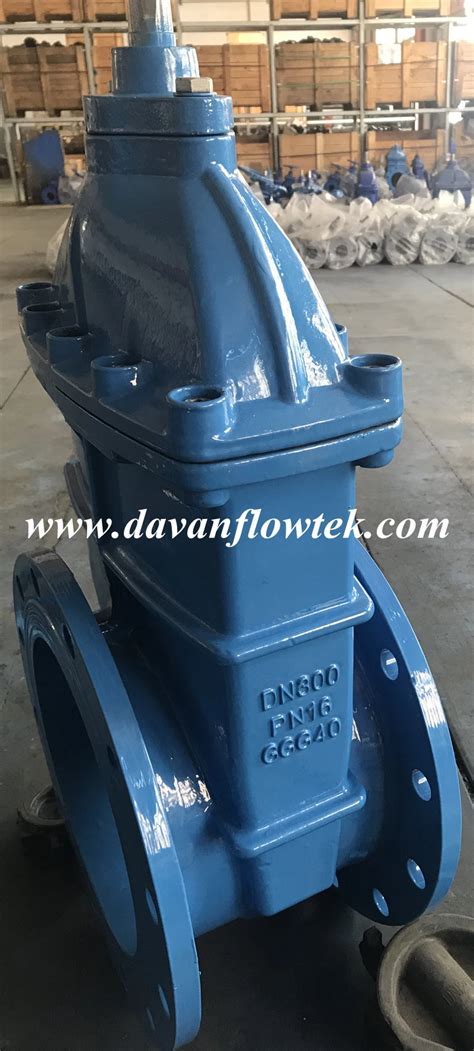 Rubber Wedge Flanged Handwheel Resilient Seat Ductile Iron Ggg Sluice